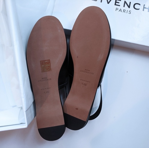 FINAL💥NIB🎁Givenchy Logo Rivington Leather Mules - Picture 5 of 8
